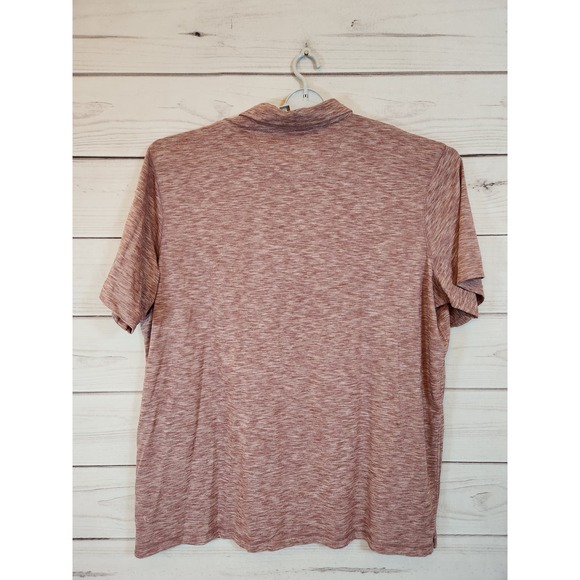 Outdoor Life‎ Men's Burgundy Striped Comfort Short Sleeve Polo Shirt Size 3XLT - Picture 2 of 6